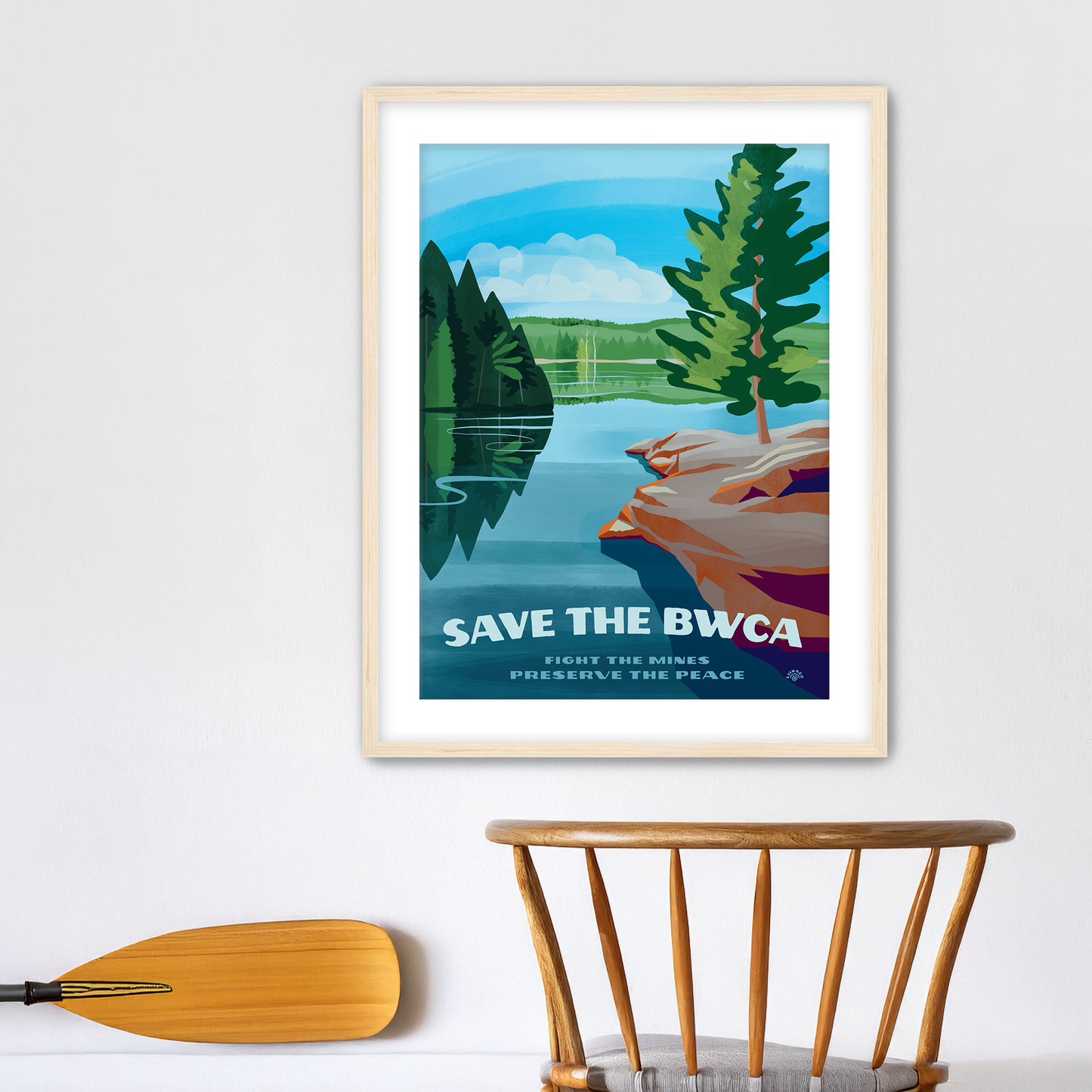 Save the BWCA • Original Art by Liina Lundin
