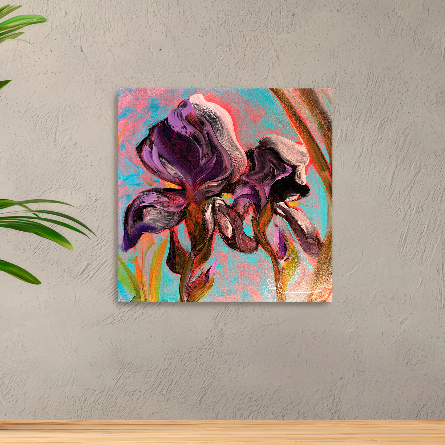 Iris II • Framed or Unframed Canvas