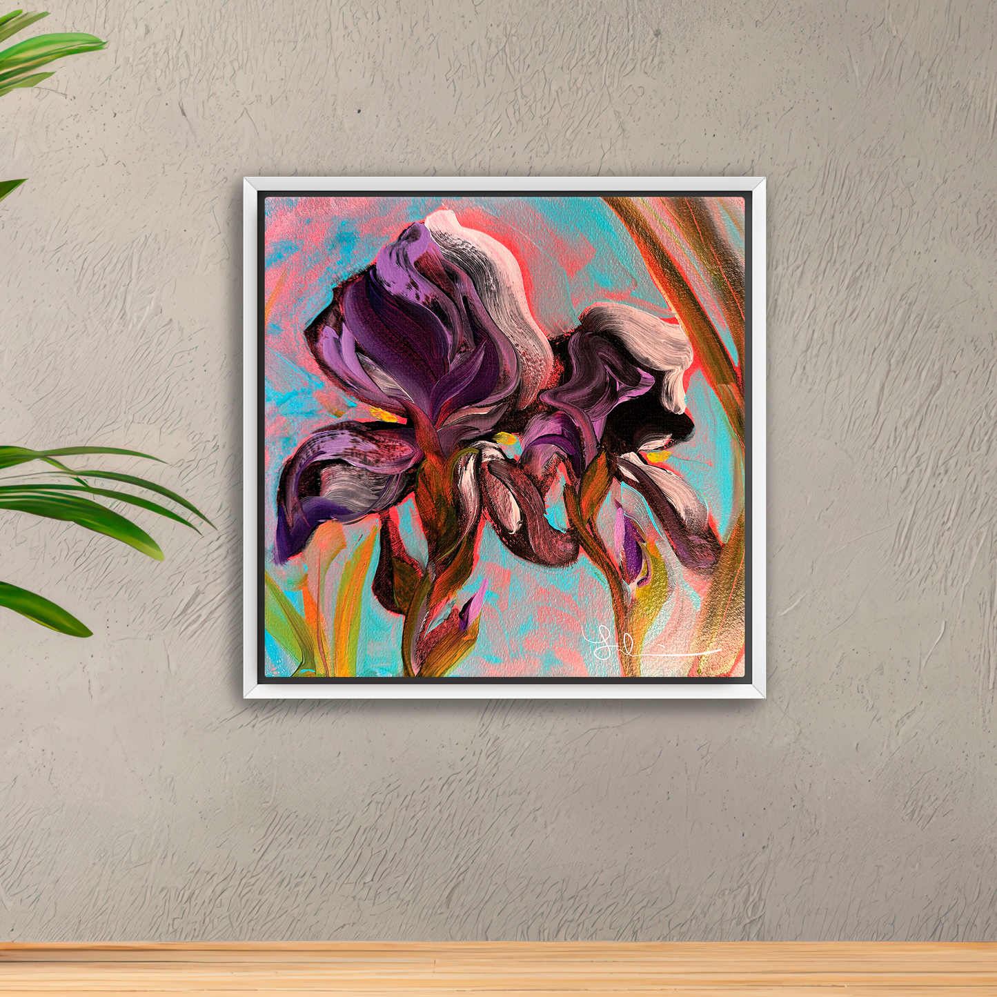 Iris II • Framed or Unframed Canvas